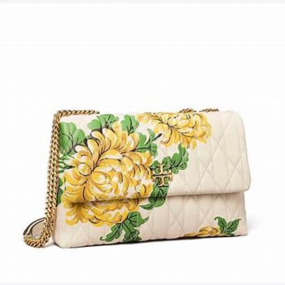 Tory Burch Floral Kira Chevron Convertible Shoulder Bag - Picture 13 of 14
